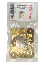 50 x Waschmarke WM2, kompatibel mit Miele 1699370 Waschmünze Wertmarke Wertmünze