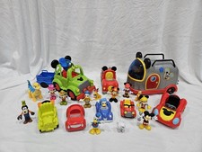 Mickey Mouse Clubhouse Playset Lot   Firetruck, RV Camper, Dino Jeep  Figures