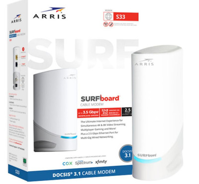 Arris SurfBoard Docsis 3.1 GB Cable Modem White Open Box