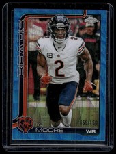 DJ Moore 2024 Topps Chrome #48-Blue Wave Refractor 055/150