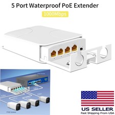 5 Port Gigabit PoE Passthrough Switch Outdoor...
