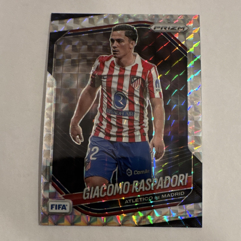 Panini 2025-26 Prizm FIFA Soccer Giacomo Raspadori #8 Atlético Insert