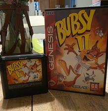 Bubsy II Sega Genesis CIB Complete Box Manual Cart 1994 Accolade Tested & Workin