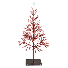 Holiday Bright Lights Indoor/Outdoor 2.5' Shimmering Tree Red/Red (Missing Base)
