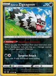 Galarian Zigzagoon 117/202 Reverse Holo Sword & Shield Base Set