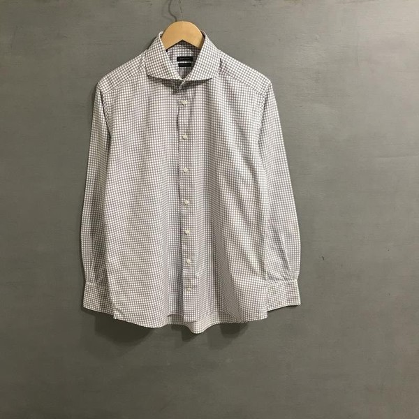 Men Suitsupply Shirt White Cotton L #1V8M