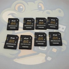 LOT of 8 - 4GB Toshiba - SD - Picture Cards - Untested - GC522
