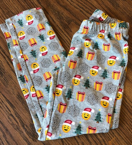 Gap Dziecięce Santa Emoji Legginsy Dziewczęce XS 4-5 lat  - Zdjęcie 1 z 5