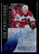 2015-16 Upper Deck Ice Premieres Autographs Brock McGinn /499 #IPA-BM