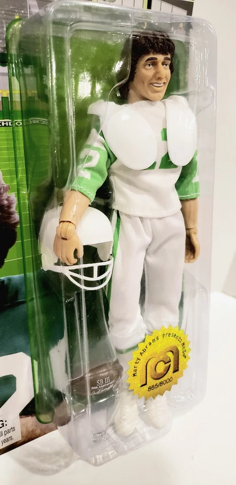 Figura de acción Joe Namath New York Jets NFL Legends numerada limitada a 8000 - 8" Foto 3 de 4