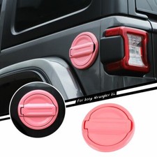 Pink Exterior Door Fuel Filler Gas Cap Cover Tank Trim For 2018jeep Wrangler Jl
