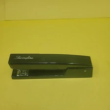 Vintage Swingline Desk Stapler Model 747, # 94-02 Heavy Metal, Black. USA