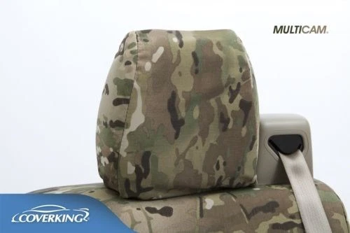 Fundas de asiento personalizadas Coverking lona balística primera fila - camuflaje multicámara Foto 4 de 4