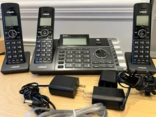 VTech DS6251-3 DECT 6.0 2 Line Cordless Phone w/ Answering, 80-1401-00 *USED* 2