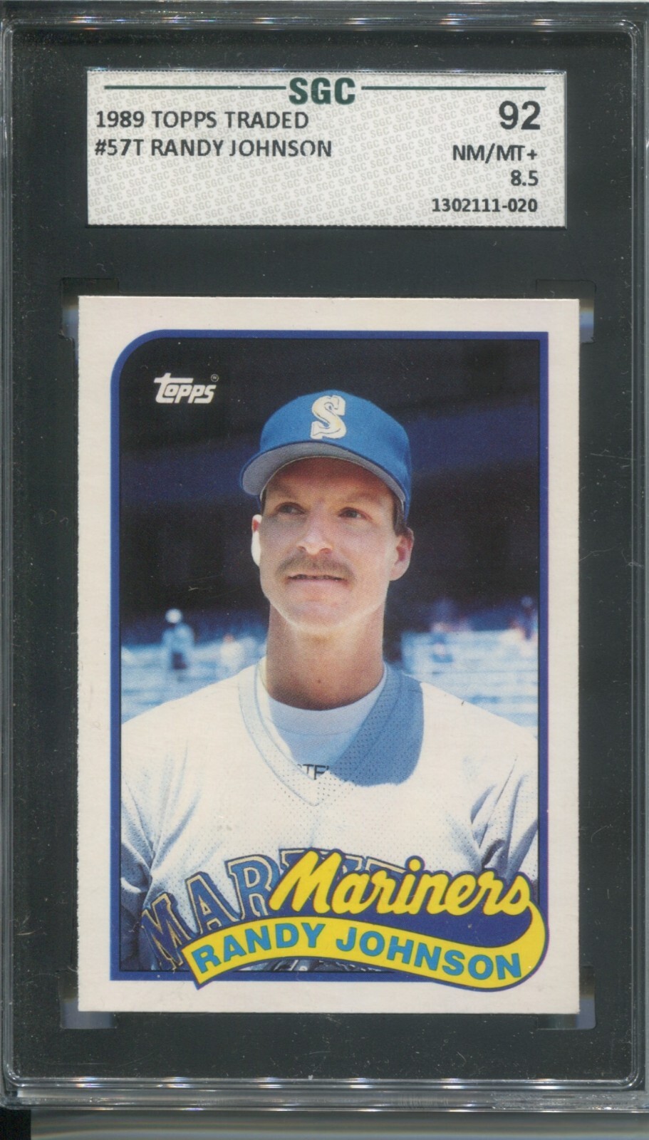1989 Topps Traded #57T Randy Johnson Rookie RC SGC 8.5 HOF | eBay