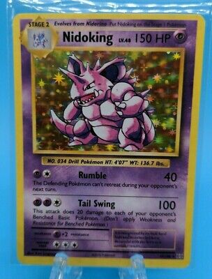 EXC / Near Mint Nidoking Pokemon Card 45/108 Holo XY Evolutions Set