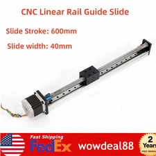 CNC Linear Actuator Ball Screw Slide Nema23 Motor Stage Rail Guide Motion Table
