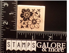 Inkadinkado Rubber Stamps CLUSTER GARDEN FLOWERS T06