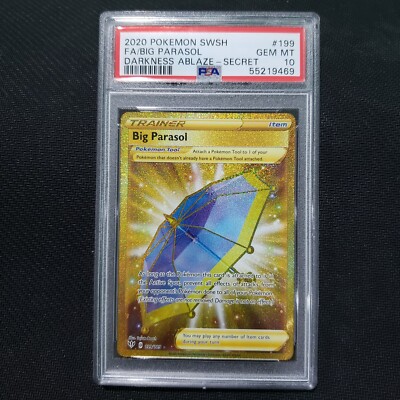 2020 Pokemon: BIG PARASOL 199/189 [Gold Secret Darkness
