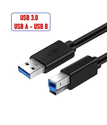 USB 3.0 Kabel 1.80m USB A auf USB B Stecker Anschlusskabel Datenkabel #R5-E4