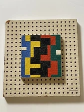 Raymond Grandjean Painting Expressionist Abstract Mid Century Cubism Geometric