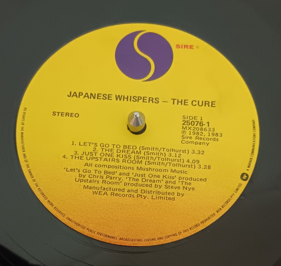 The Cure ‎ Japanese Whispers 1983 LP record excellent, cover