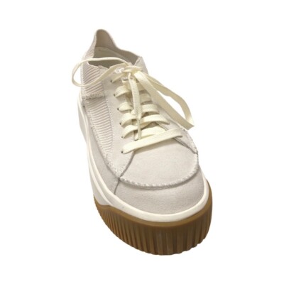 UGG Women's EZ Duzzit Lace White Platform Sneakers Shoes 1152717