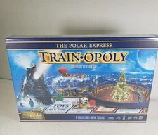 The Polar Express Train-Opoly Board Game Monopoly Style Christmas ~ Master Piece