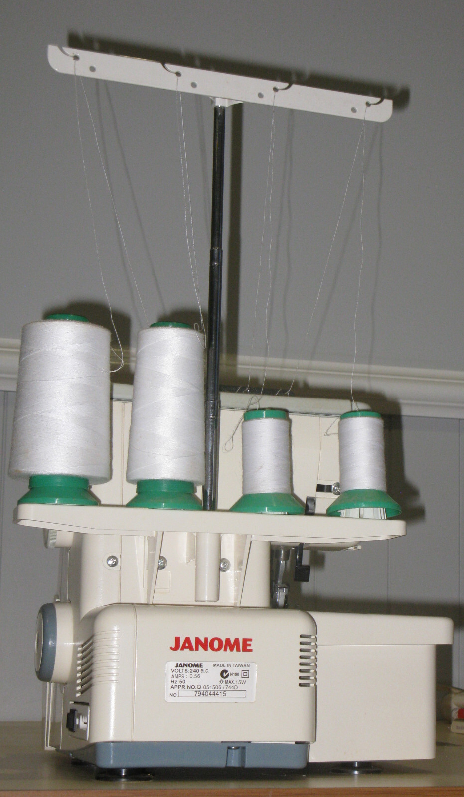 Janome My Lock 744D Overlocker, Used Only Once, 2,3 & 4 Thread Free Arm