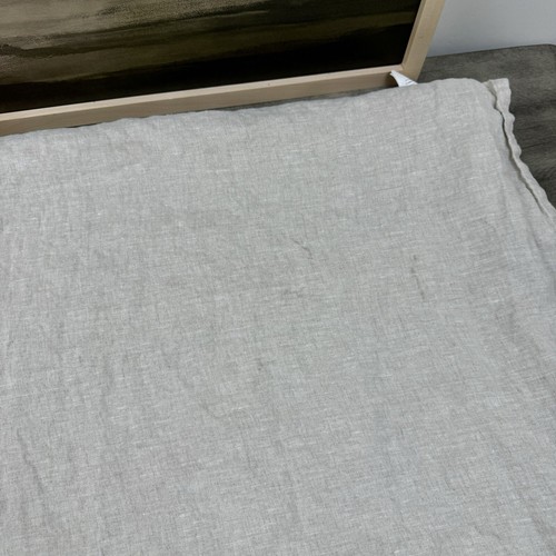 Pottery Barn Belgian Flax Linen Sheet Set Two-piece Queen Flax Spots Tear Read - Picture 6 of 12