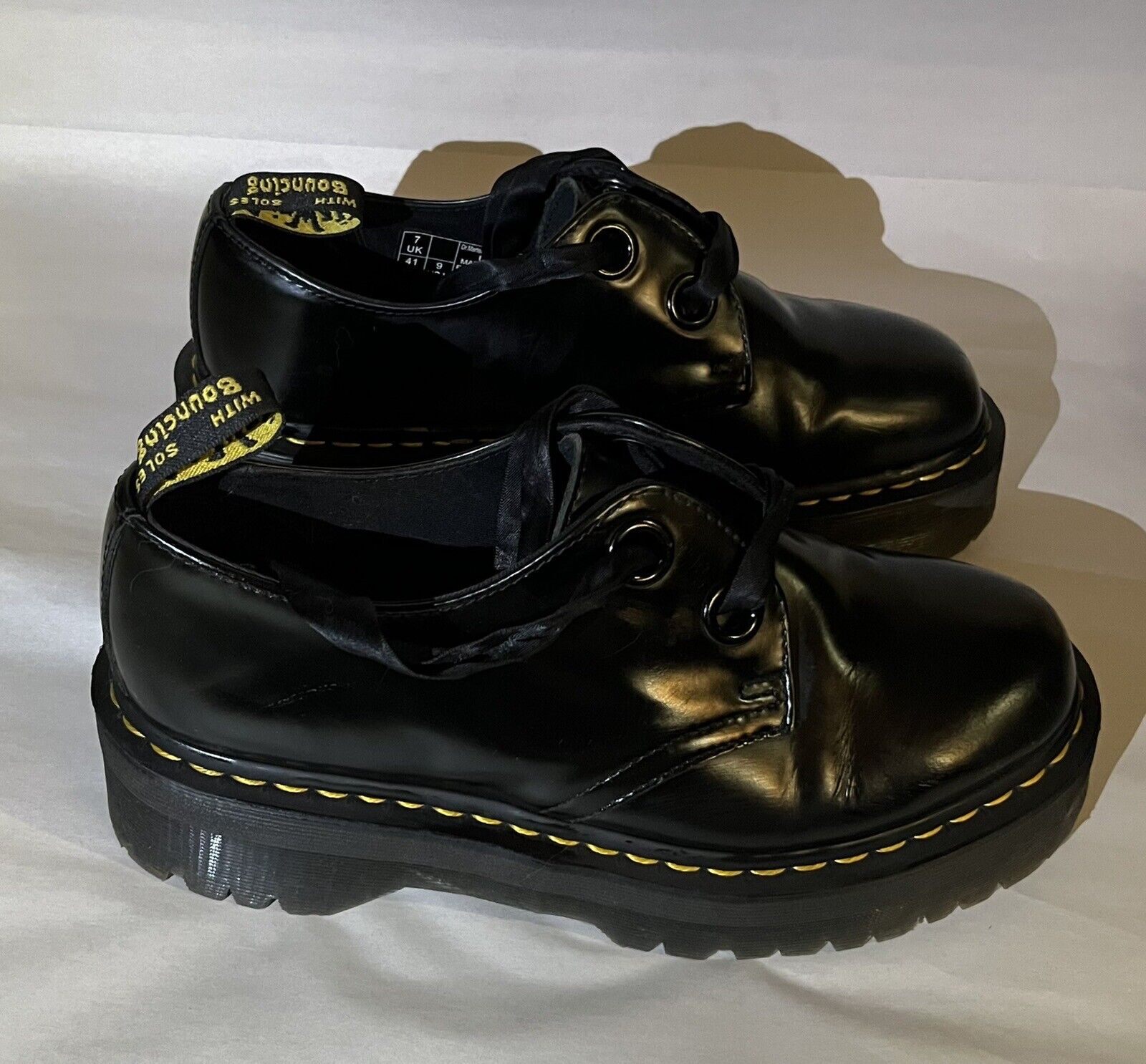 Dr. Martens Holly Woman's Leather Platform Shoes … - image 3
