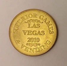 Superior Games & Vending Las Vegas, NV Arcade Game Token 24mm