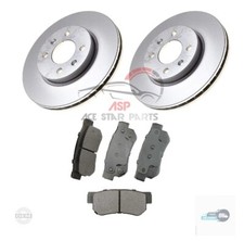 FITS KIA RIO 1.2 1.3 1.4 2012-2016 TWO FRONT VENTED BRAKE DISCS AND PADS 256 MM