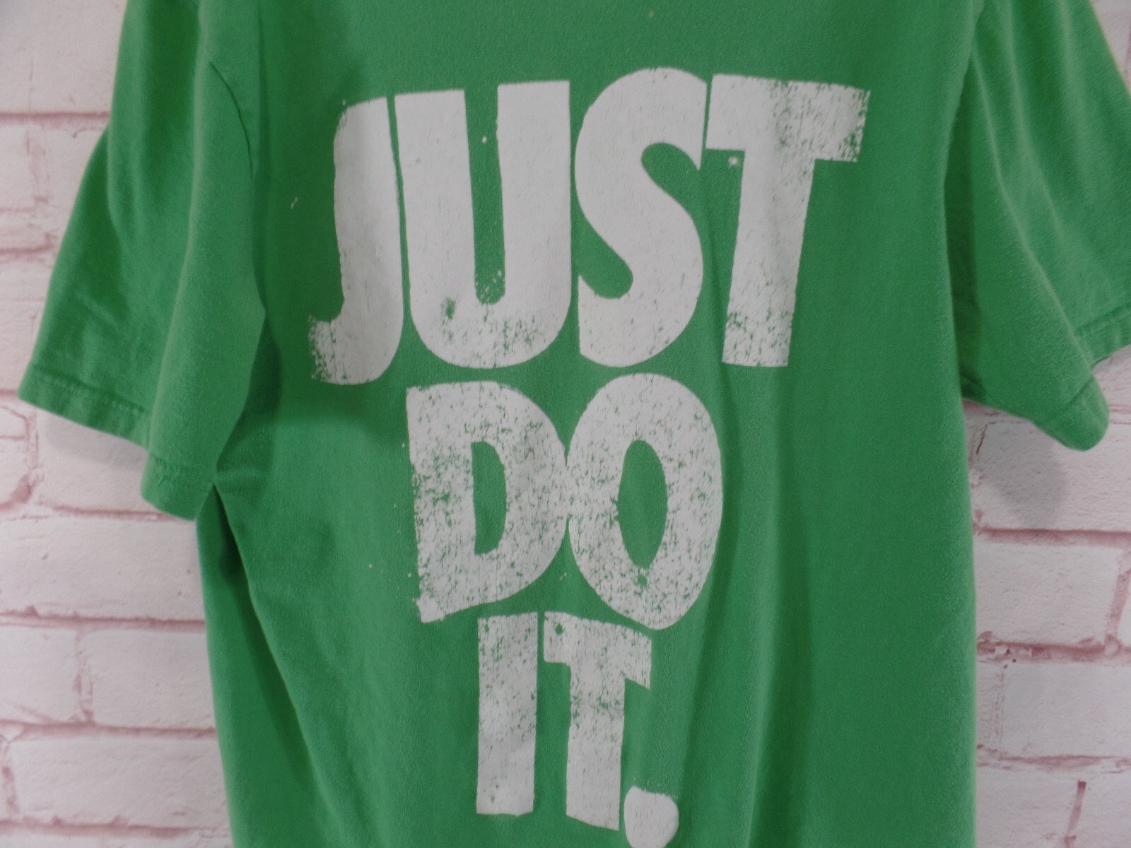 Mens M Green Nike T Shirt Just Do It Casual Sportswear Short Sleeve thumbnail 5