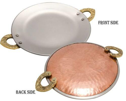 Noble Plafonnier Lara Cuivre Crème Métal Rond Salon 3-flmg Lampe 46cm