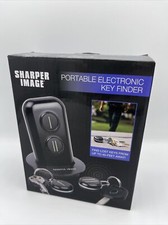 SHARPER IMAGE PORTABLE ELECTRONIC KEY FINDER 45 FT. RANGE TWO KEY SETS