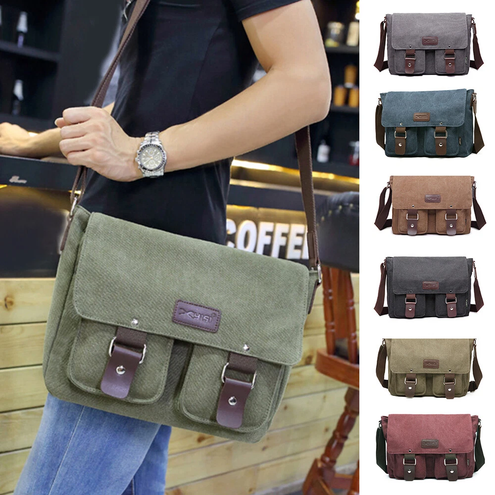 Canvas & Leather Bags for Men