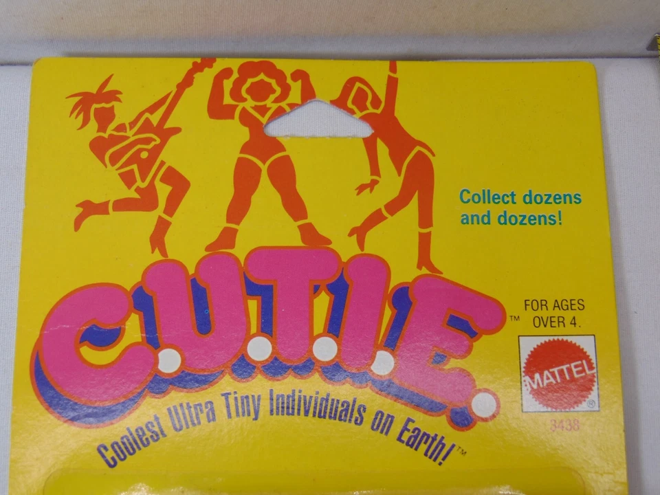 Figuras Mattel Cutie 1986 juguetes miniatura nuevo C.U.T.I.E. 3438 Set #5 Variación Foto 2 de 4