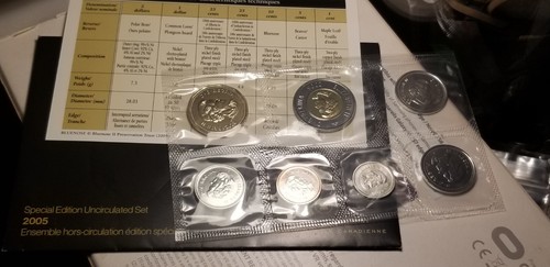 2005 P Mint Proof Like Set Canada Coins Set. - Bild 1 von 2