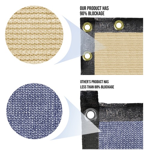 1ft Custom Windscreen Privacy Fence Screen Heavy Duty Mesh Shade Cover 3Colors - Picture 23 of 25