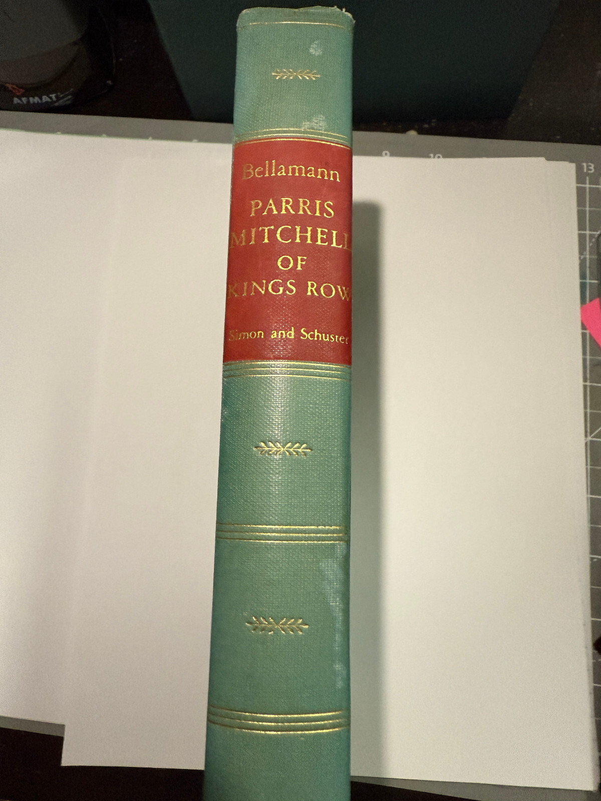 FILA PARRIS MITCHELL OF KINGS ROW BELLAMANN 1948 1st ED. HC No Dust Jacket