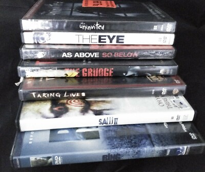 Lot 7 Horror DVD Saw 2, Taking lives, Uninvited, Eye, Ring, Grudge, Above Below