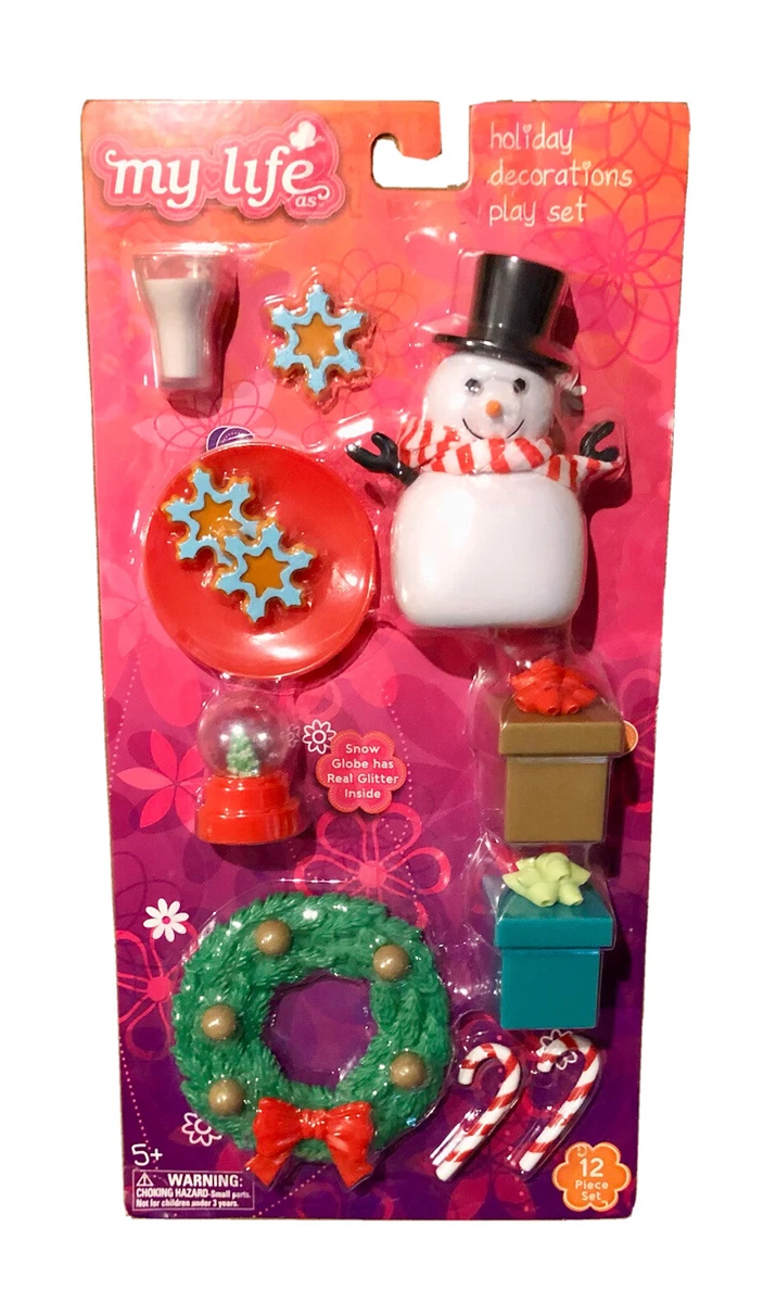 MY LIFE As Christmas HOLIDAY DECORATIONS Play Set 18 For AG American Dolls NEW