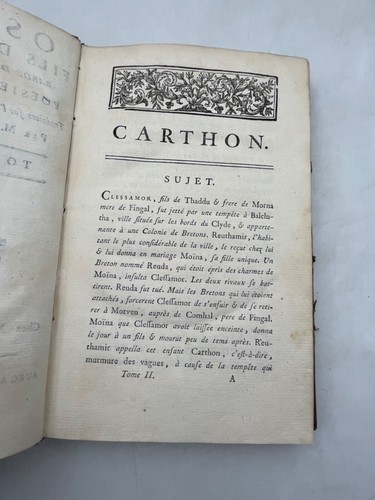 OSSIAN / fils de Fingal, Barde du troisième siècle : Poésies galliques / 1777.EO - Imagen 14 de 23