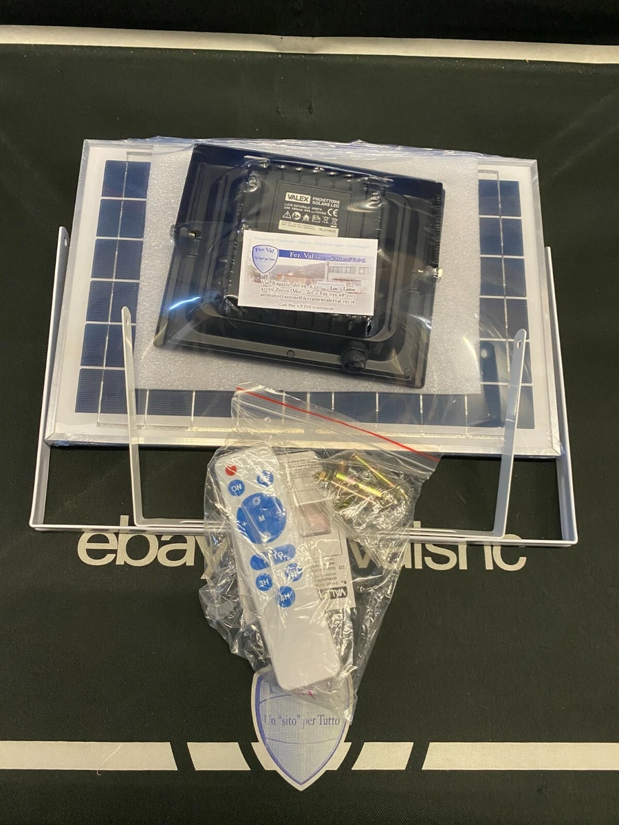 Projektor Solar LED IN Alluiminio 25W Mit Panel Nicht Integriertem 
