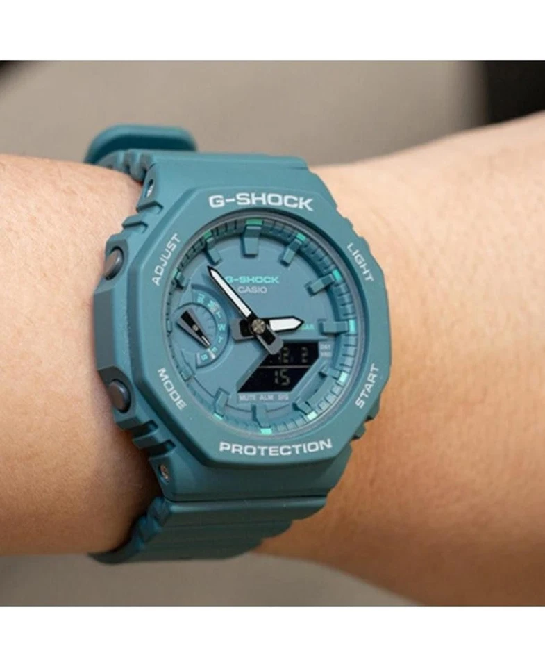 Reloj Casio Mujer Digital Cuarzo Informal Clásico Vestido Esfera Azul Impermeable Redondo Foto 3 de 4