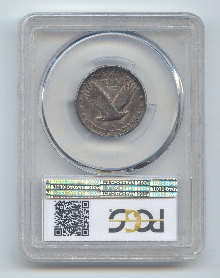 1927-S Standing Liberty Quarter, PCGS VF-35, Key Date - Image 2 of 2