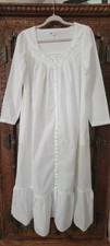 Eileen West Cotton and Lace Long Nightgown S Prairie Lace Cottagecore Victorian