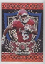 2019 Panini Prizm Draft Crusade Red White & Blue 56/99 Marquise Brown #2 1u6