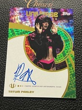 2025 Topps Universe WWE Tatum Paxley Universe Auto /99 Green Electric GX05